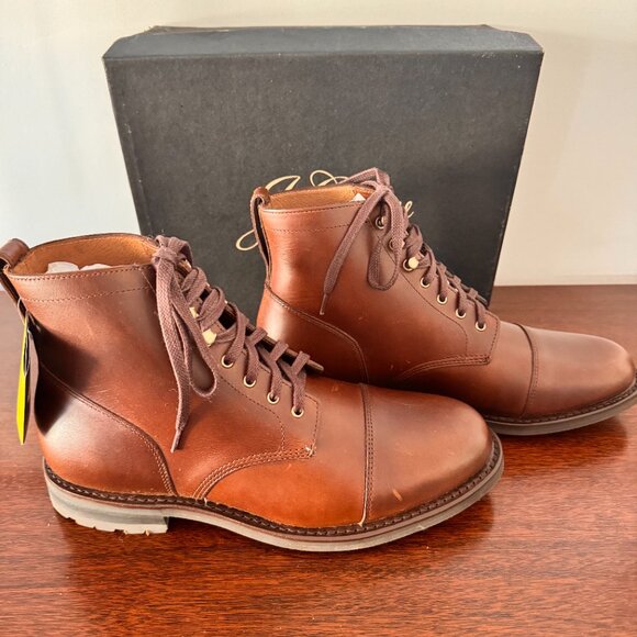 J. Crew Other - J Crew Kenton Leather Cap Toe Boot Size 9 Originally $298